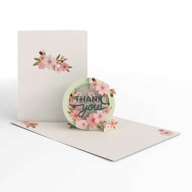 Cherry Blossom Thank You Box Set (12-Pack): Paperpop® Card