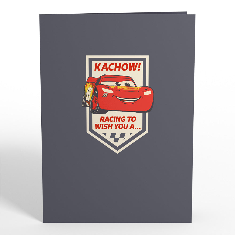 Disney and Pixar Cars Lightning McQueen Kachow! Birthday Pop-Up Card