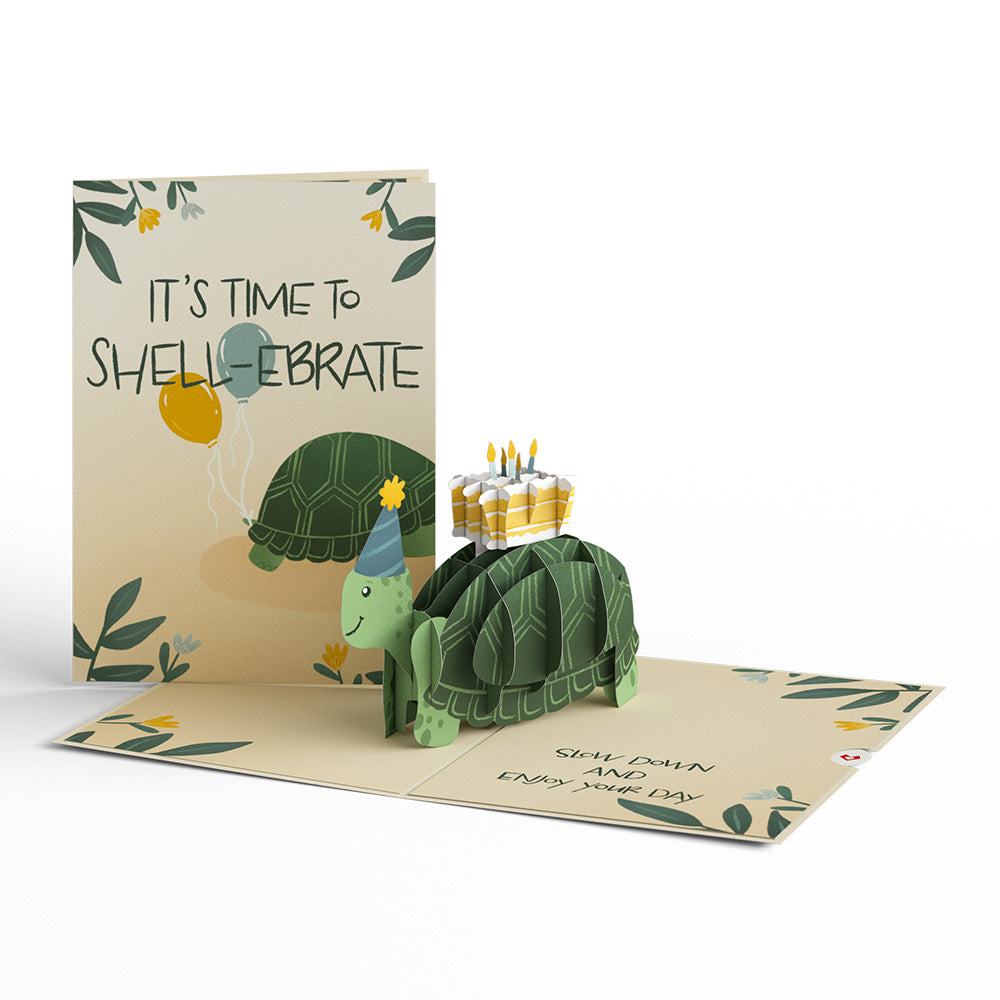 Shell-ebrate Birthday Turtle Pop-Up Card