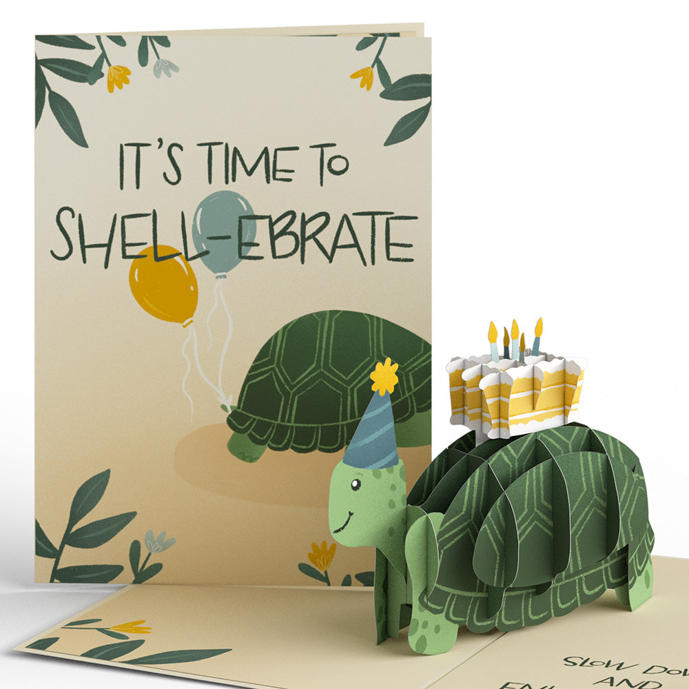 Shell-ebrate Birthday Turtle Pop-Up Card