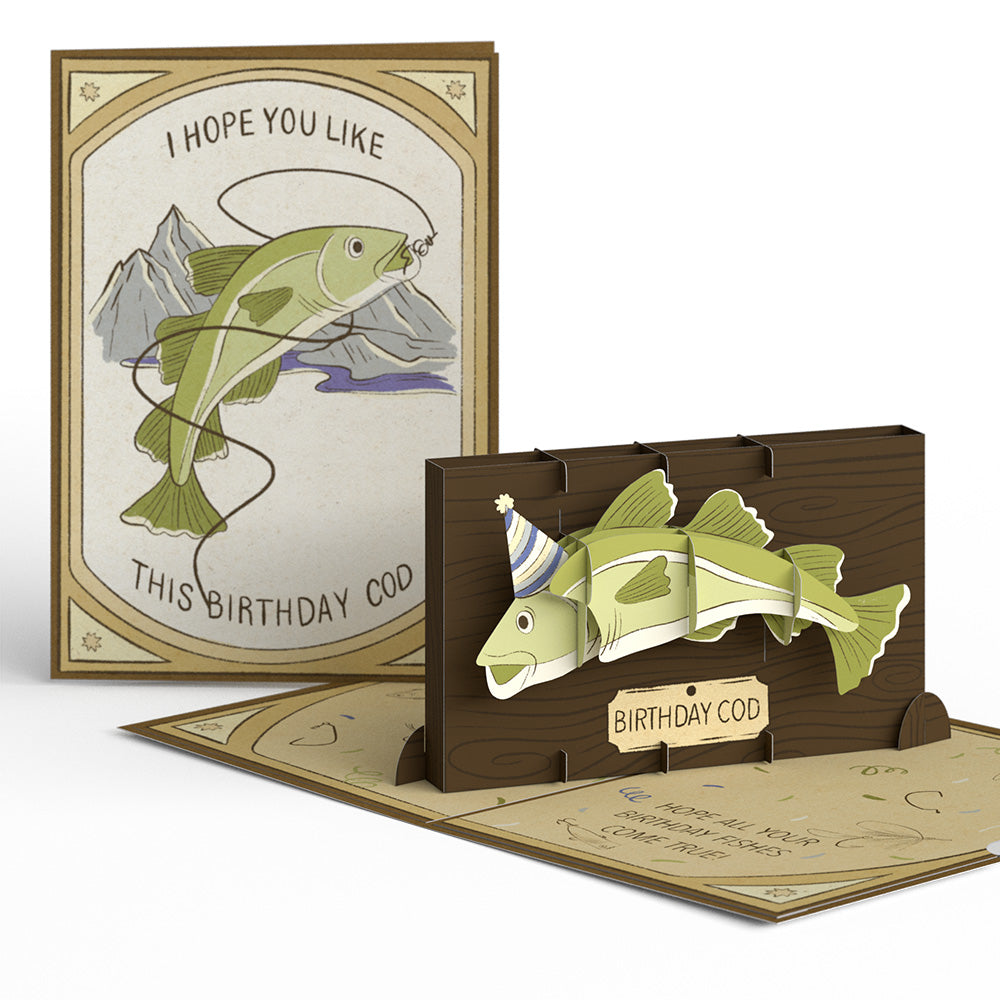 Birthday Cod Pop-Up Card