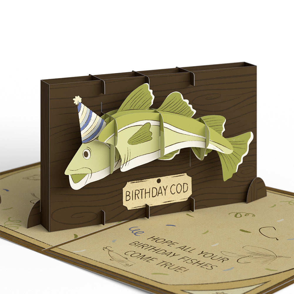 Birthday Cod Pop-Up Card