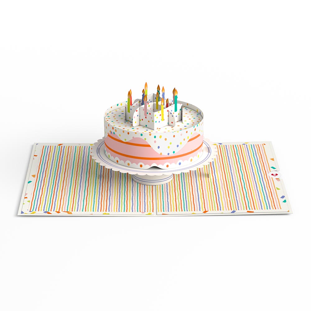 Happy Birthday to You! Confetti Cake Pop-Up Card