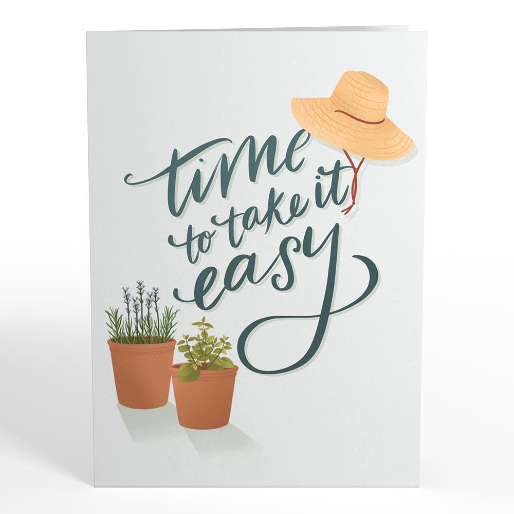 Take It Easy Retirement Pop-Up Card