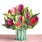 Cheerful Tulips Pop-Up Card