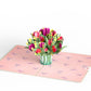 Cheerful Tulips Pop-Up Card