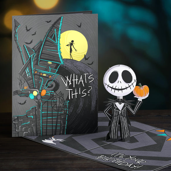 Disney Tim Burton's The Nightmare Before Christmas Jack Skellington Birthday Pop-Up Card