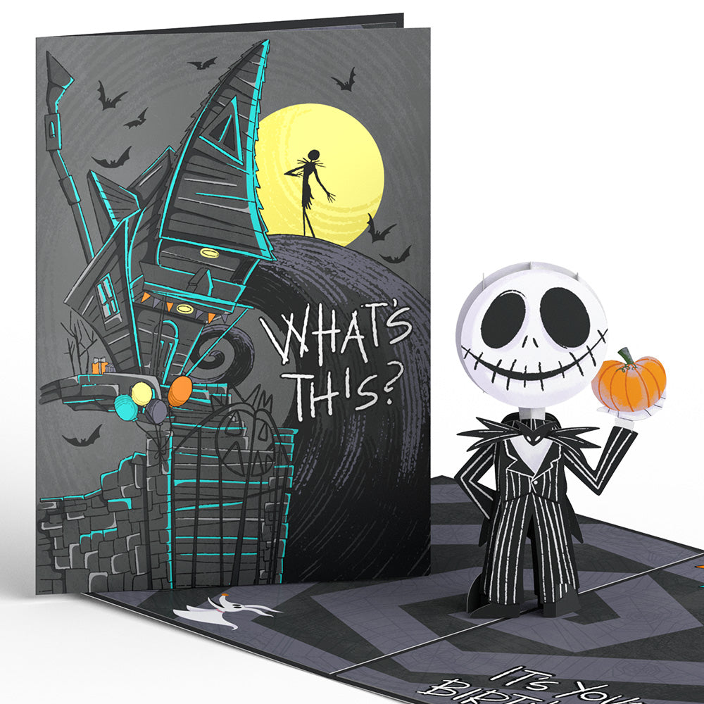 Disney Tim Burton's The Nightmare Before Christmas Jack Skellington Birthday Pop-Up Card