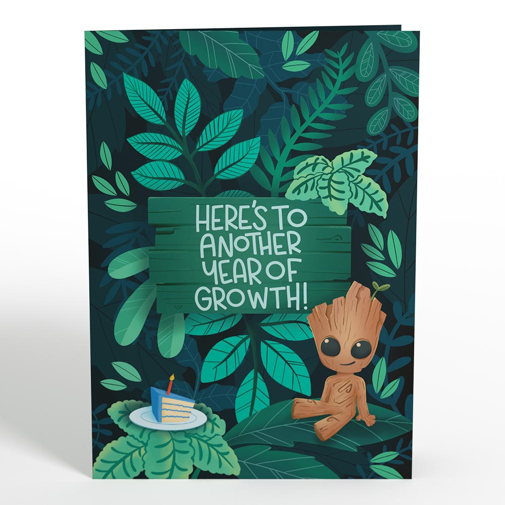 Marvel's Guardians of the Galaxy Groot Year of Growth Birthday Pop-Up Card