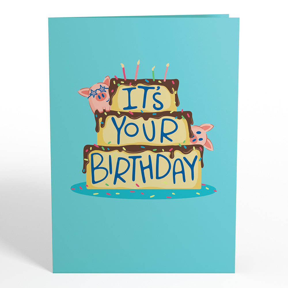 Hog Wild Birthday Pop-Up Card