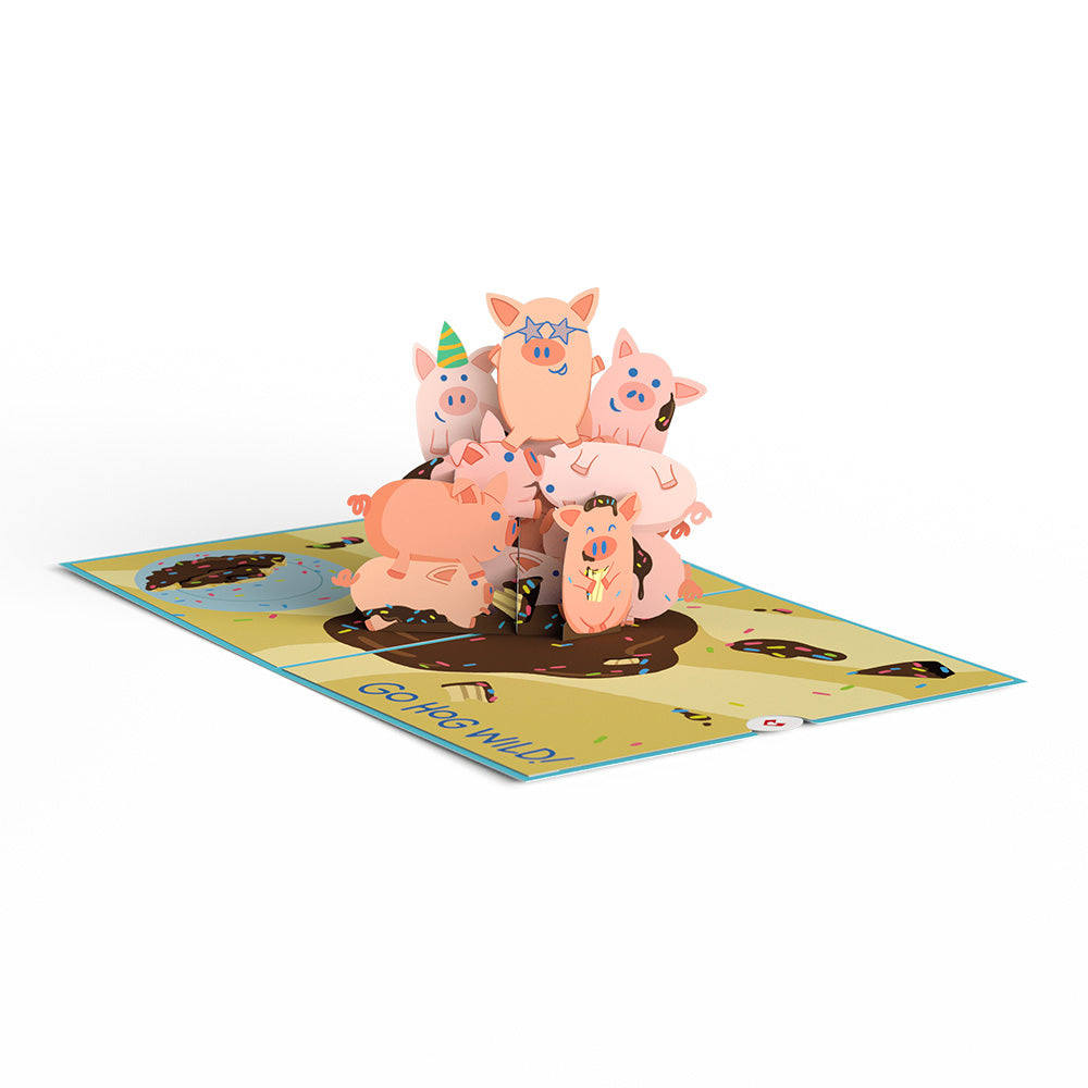 Hog Wild Birthday Pop-Up Card