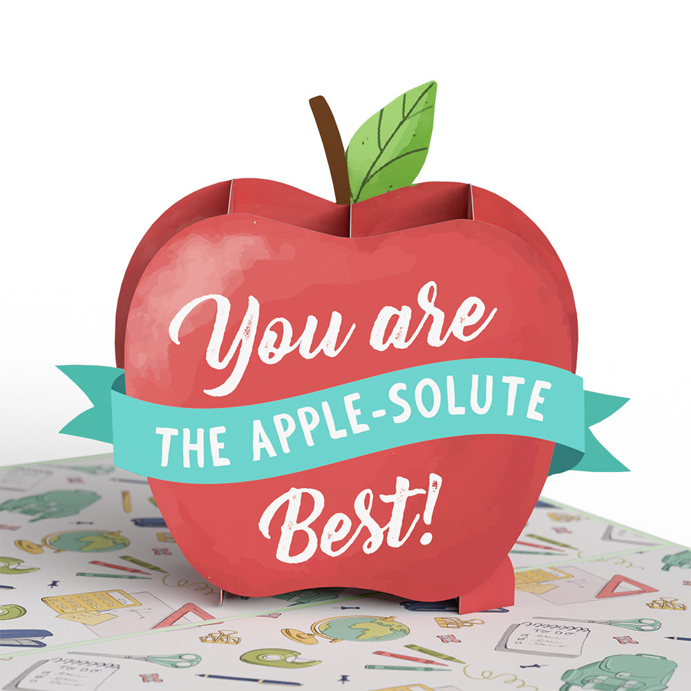 Amazing Teacher Apple Pop-Up Card