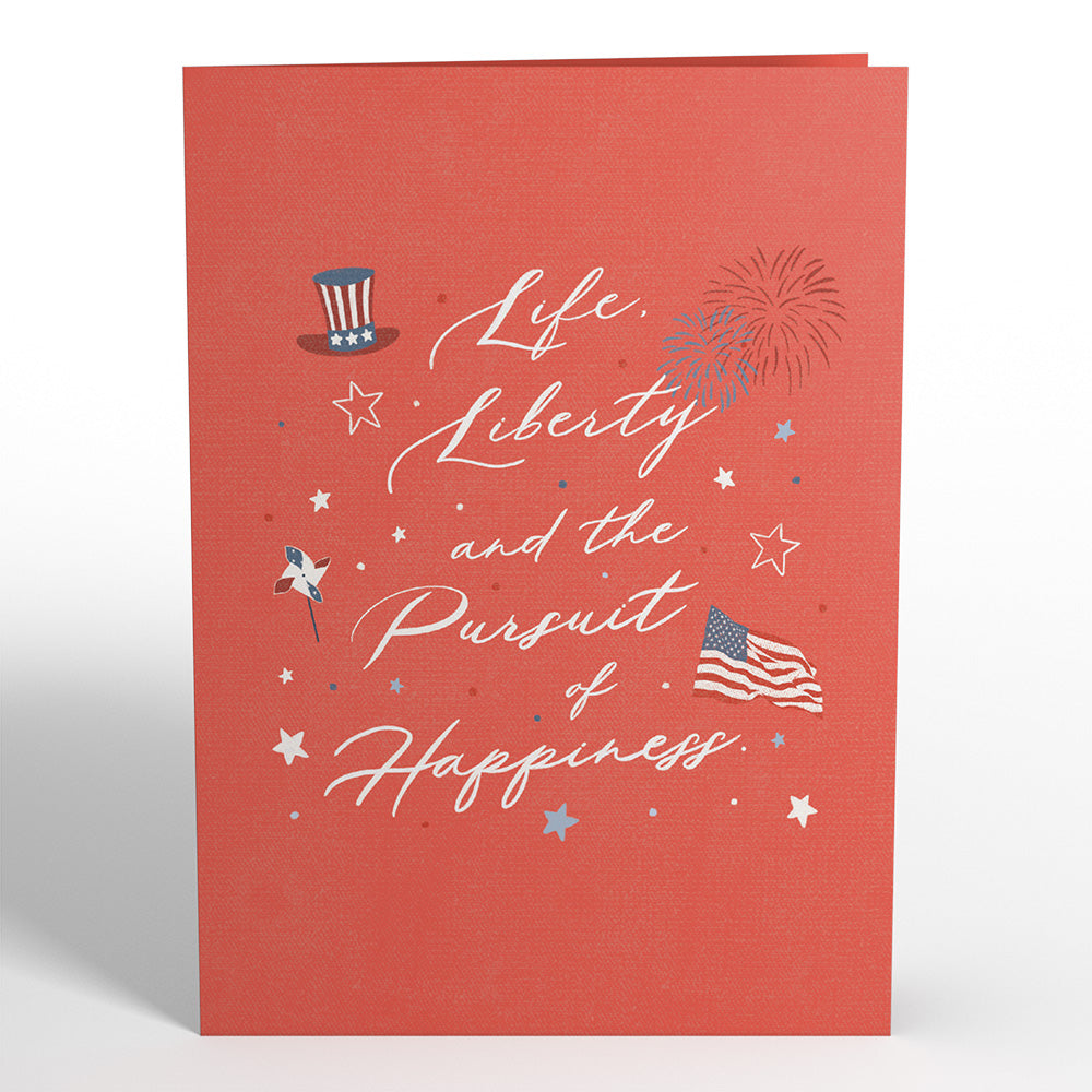 Land of the Free Patriotic Pop-Up Card