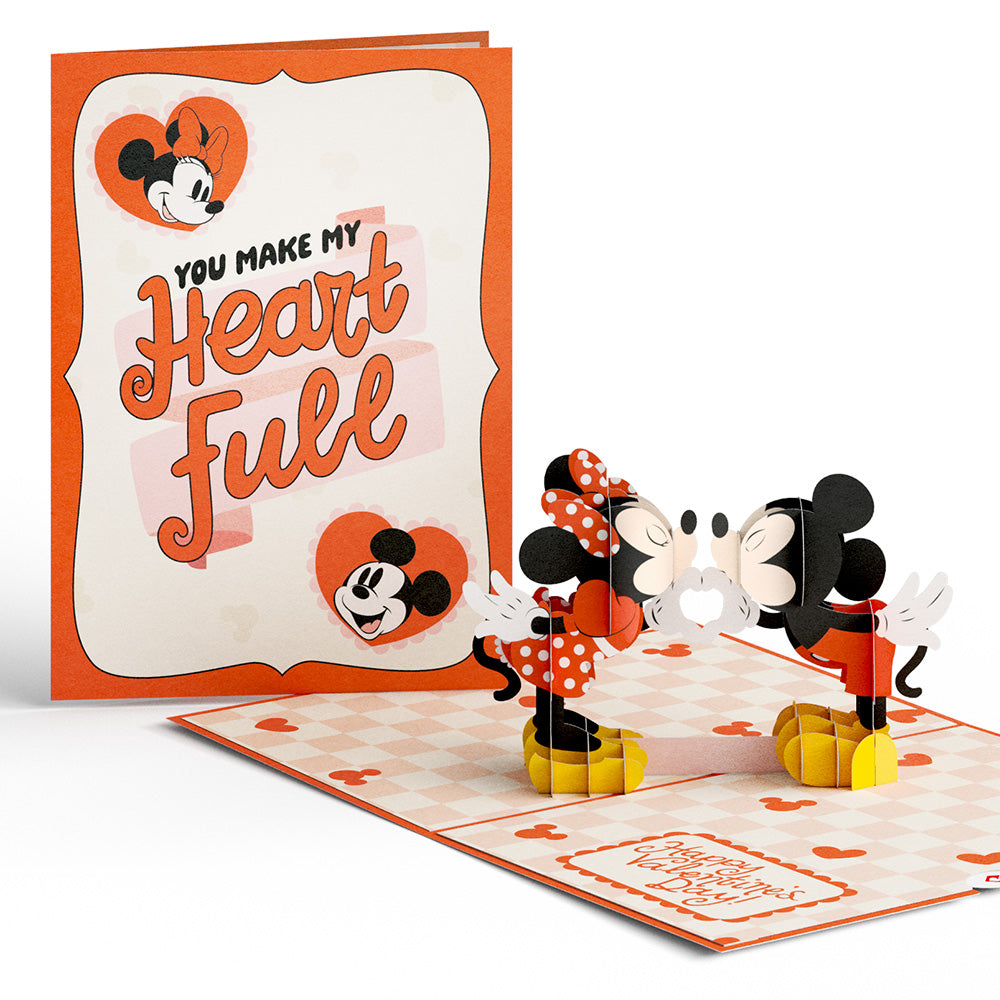 Disney’s Mickey & Minnie You Make My Heart Full Pop-Up Card