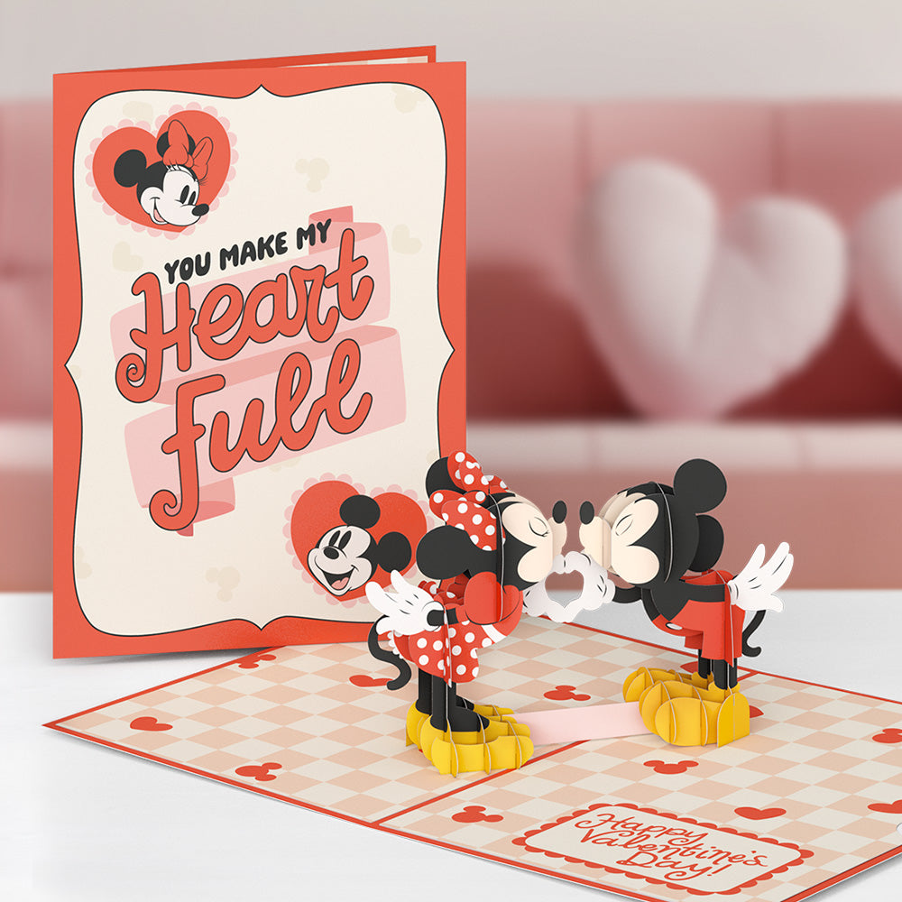 Disney’s Mickey & Minnie You Make My Heart Full Pop-Up Card