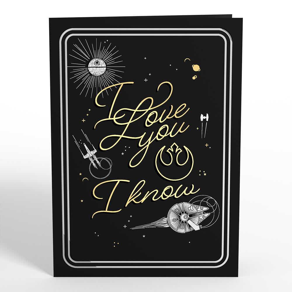 Star Wars™ Han Solo & Leia Love Pop-Up Card