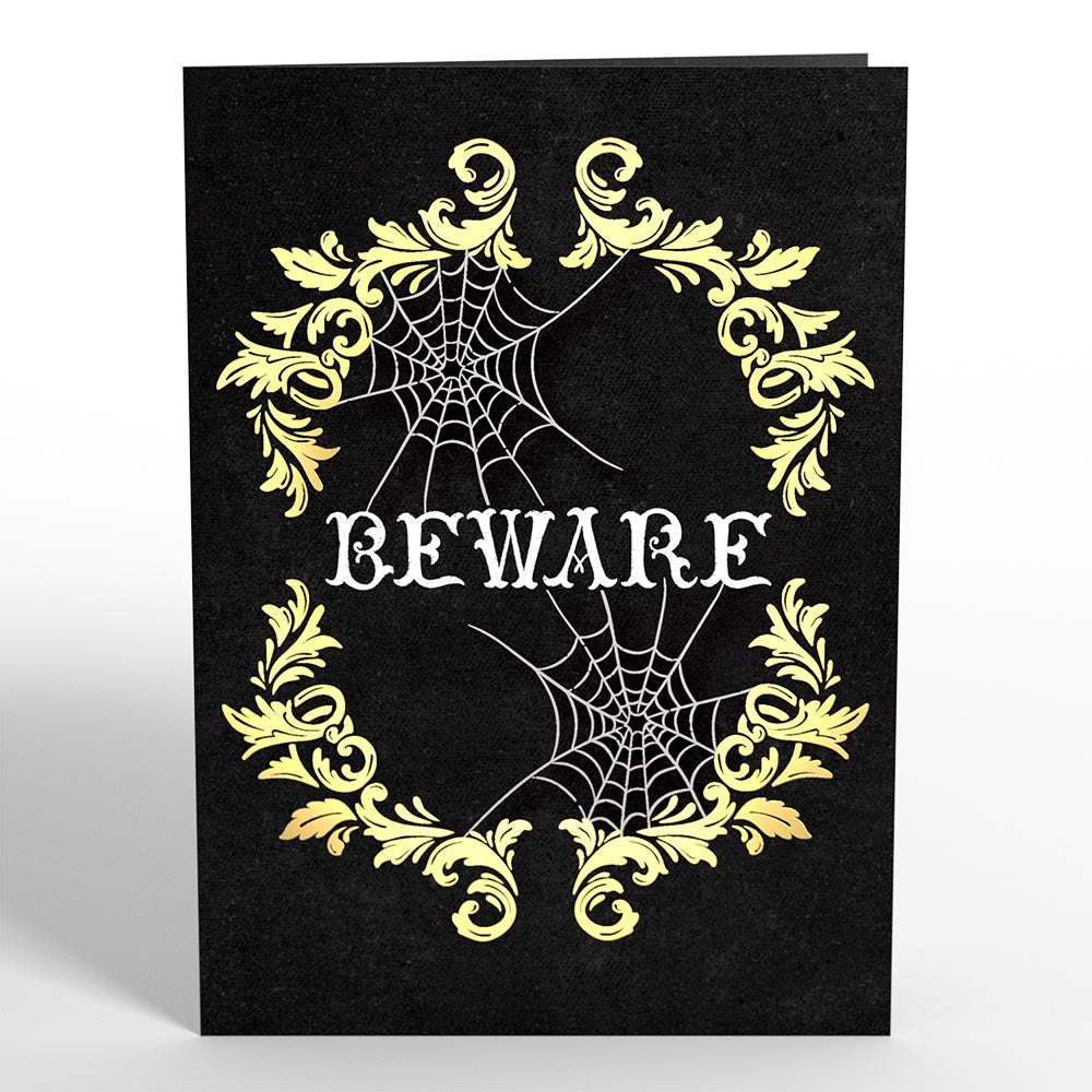 Beware Halloween Spider Pop-Up Card