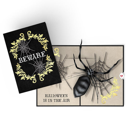 Beware Halloween Spider Pop-Up Card