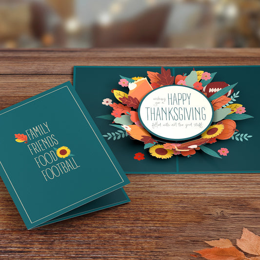 All the Good Stuff Thanksgiving Pop-Up Card