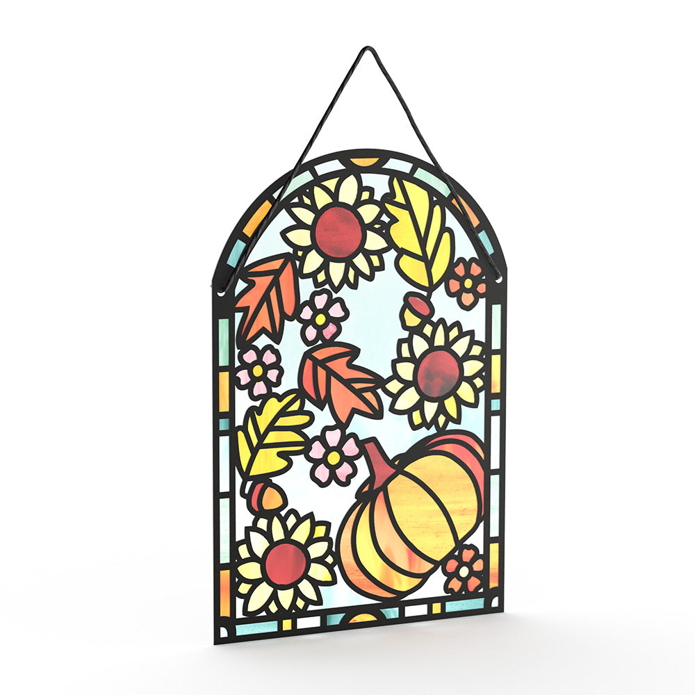 Thankful Harvest Suncatcher Card