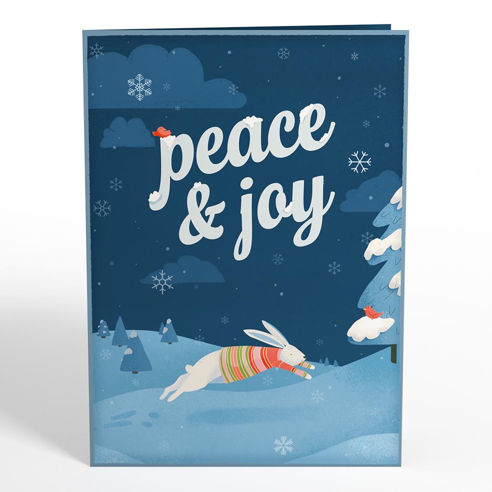 Peace & Joy Woodland Gathering Pop-Up Card