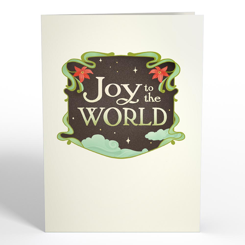 Whimsical on sale Joy to the World Christmas Photo Card