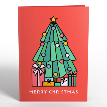 Merry Christmas Tree Suncatcher Card