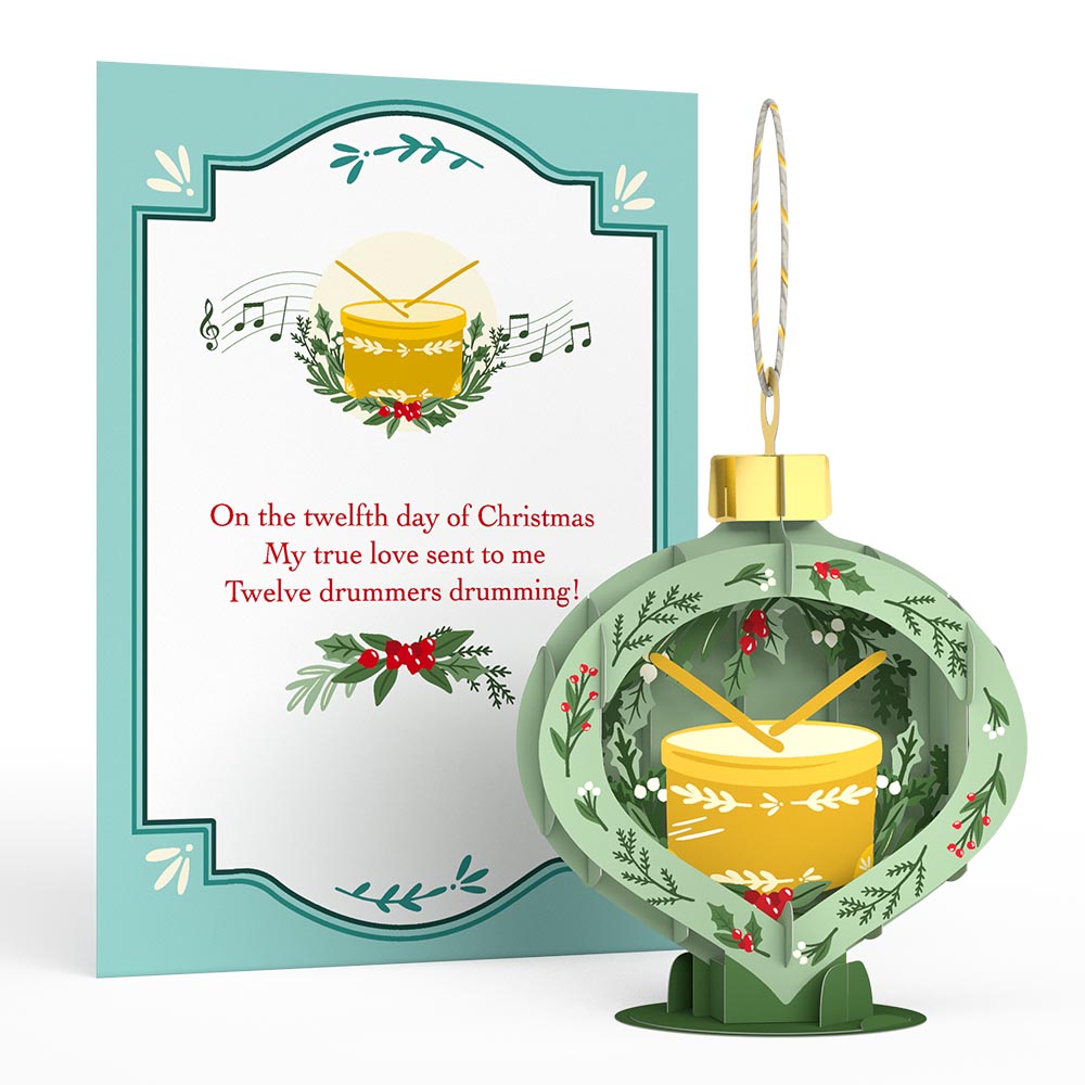 12 Days of Christmas Merry Ornament Set