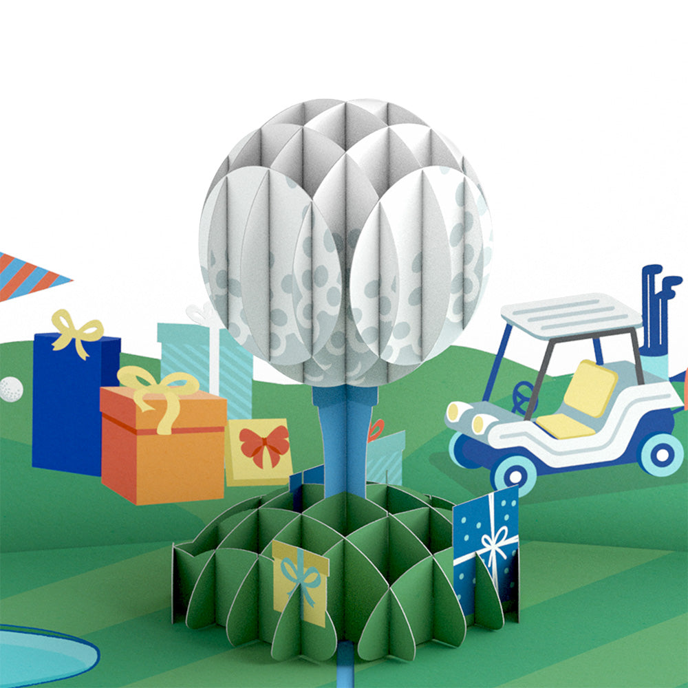 Time to Par-Tee Birthday Golf Pop-Up Card