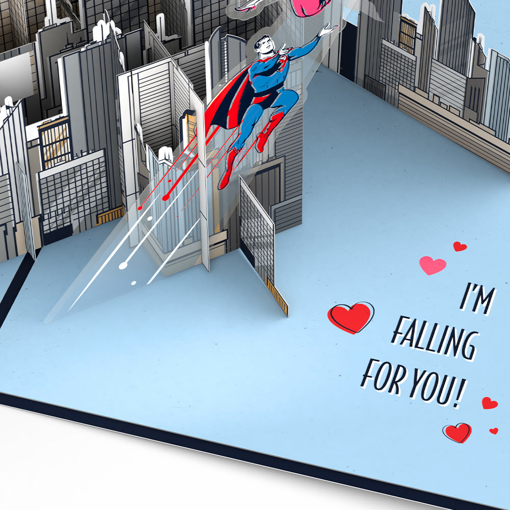 Superman You Make My Heart Soar Pop-Up Card