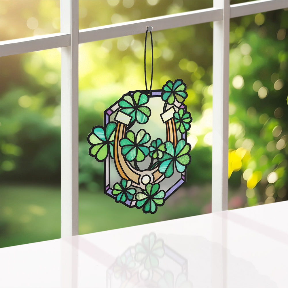 Lucky Shamrock Suncatcher Card