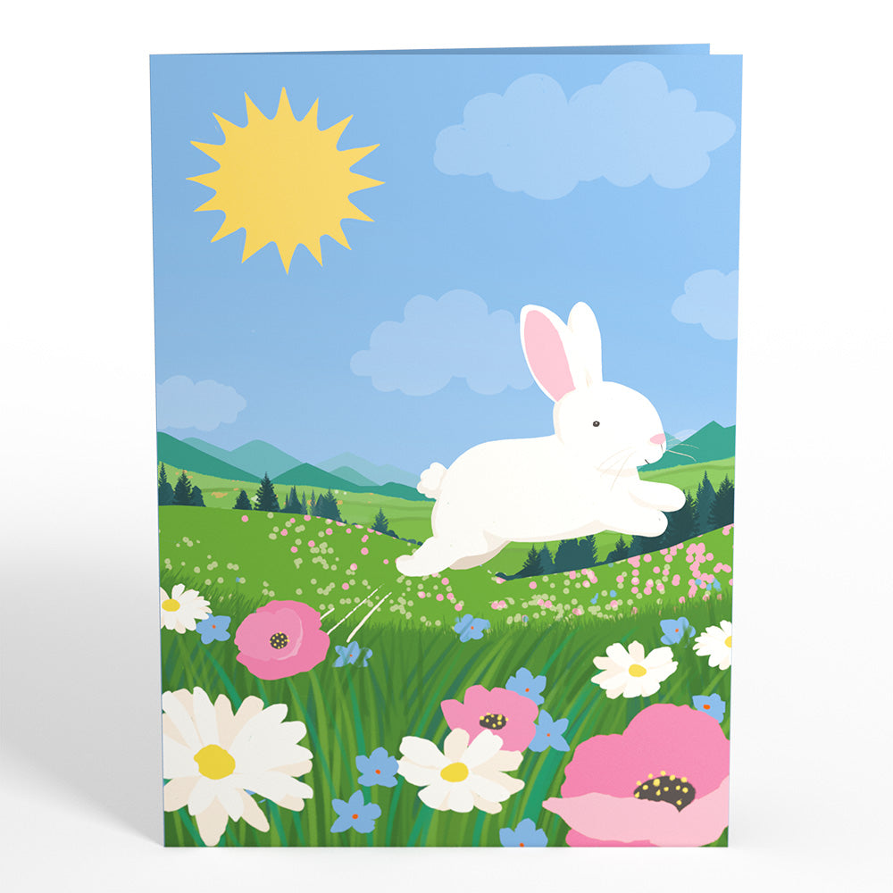 Happy Easter Spring Meadow Pop-Up Card