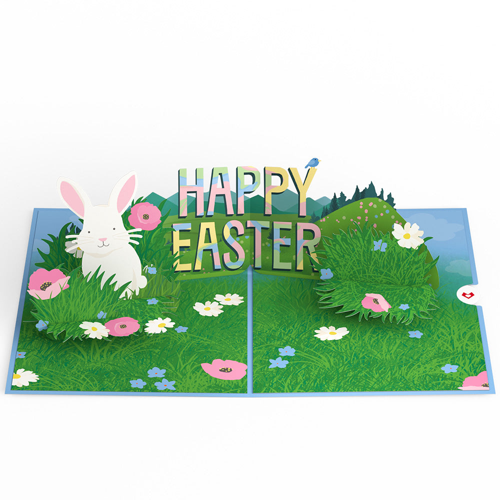 Happy Easter Spring Meadow Pop-Up Card