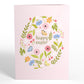 Happy Easter Bunny Amid the Blossoms Pop-Up Card