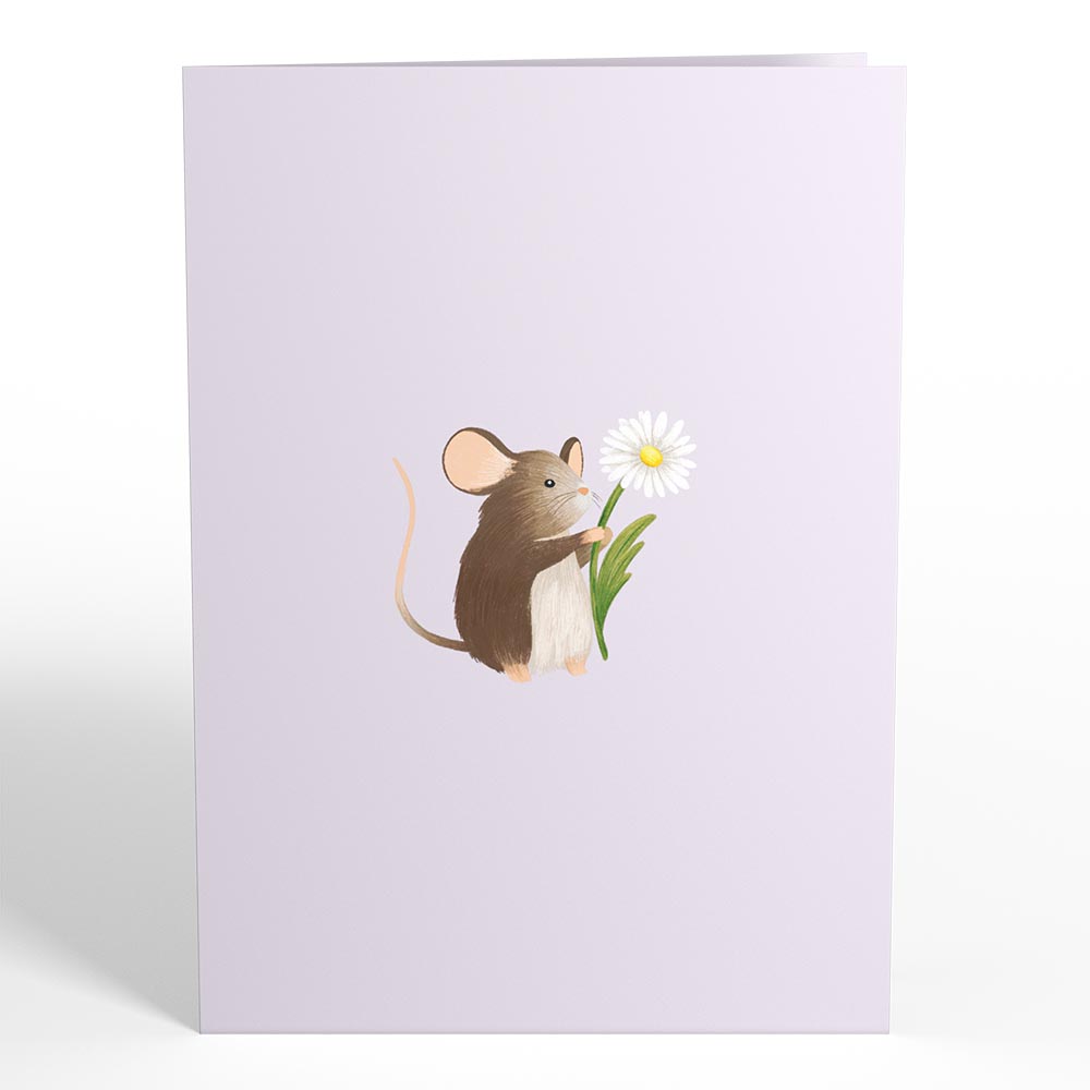 Field Mouse in the Flowers Pop-Up Card