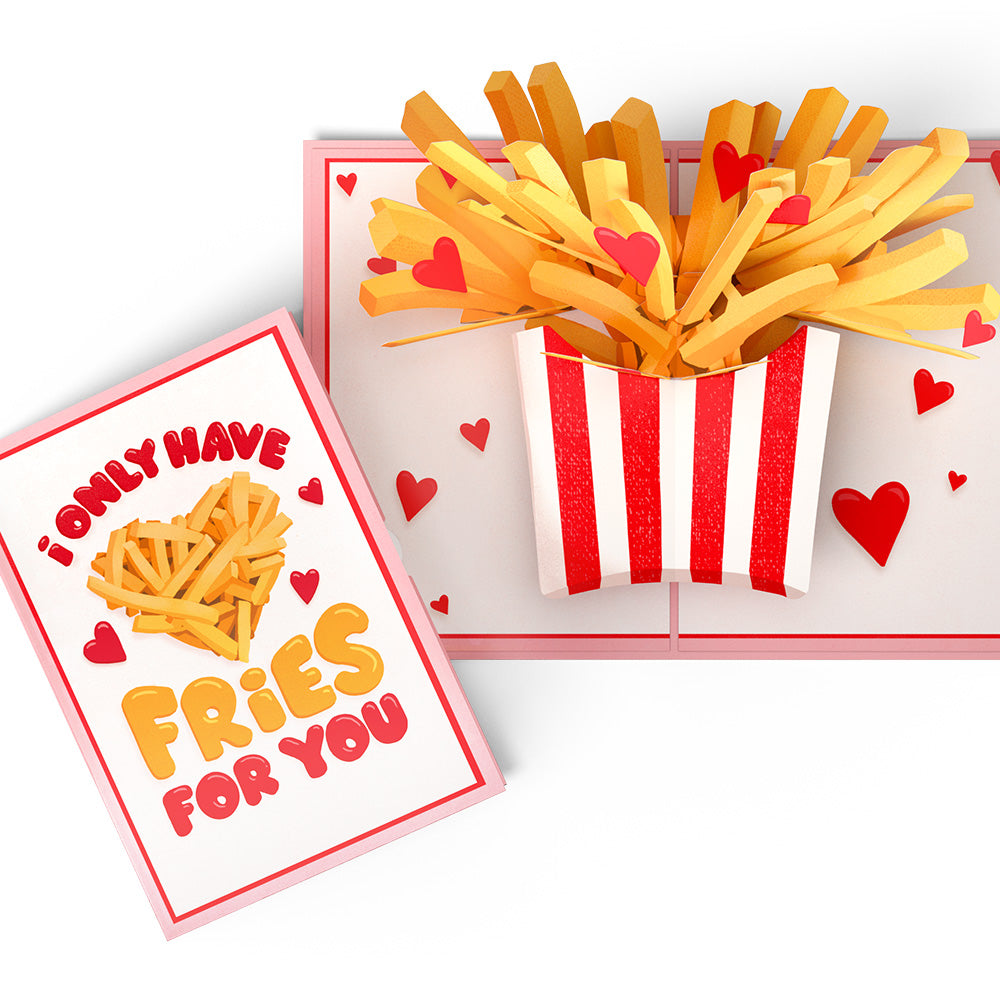 Only Have Fries for You Pop-Up Card