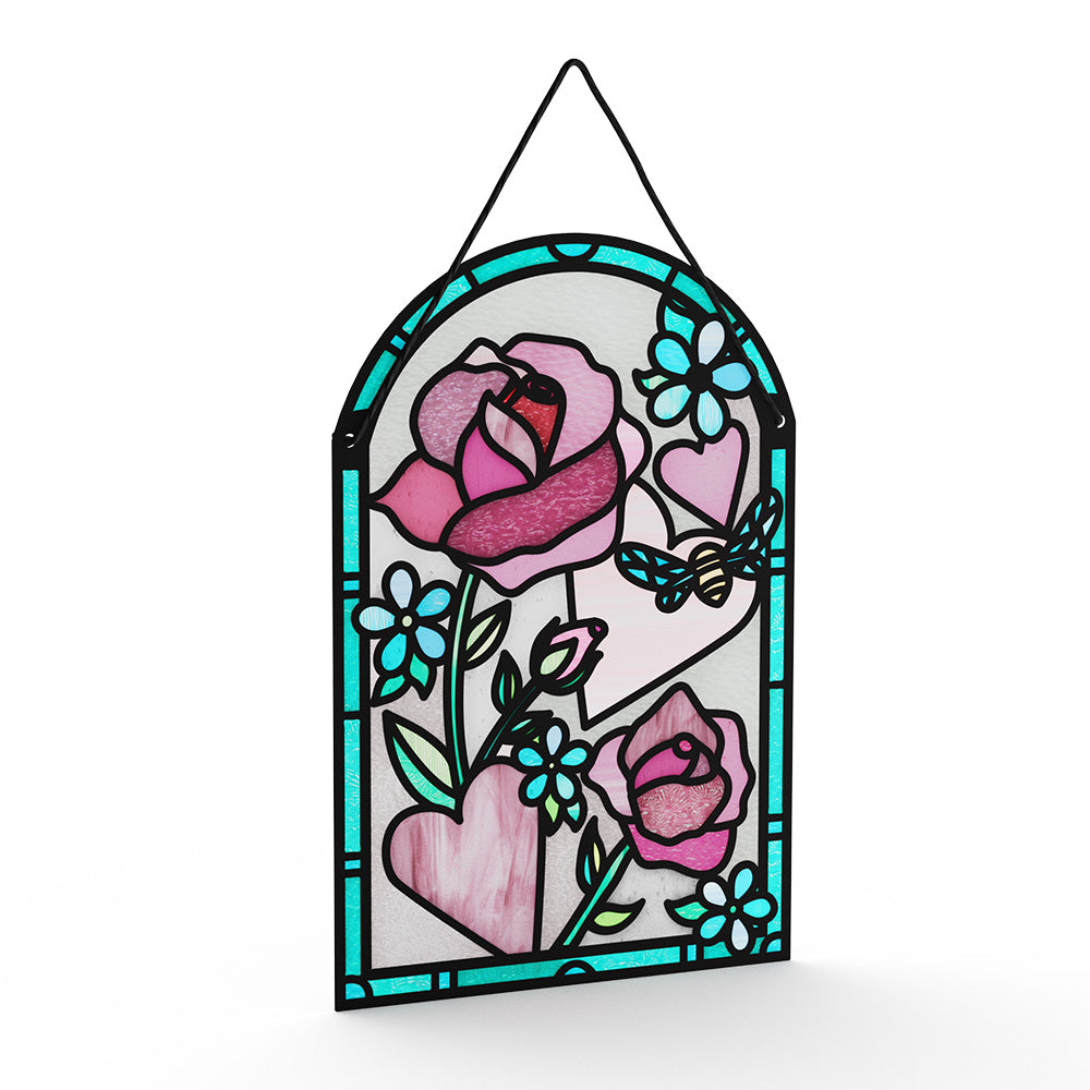 Bee Mine Suncatcher Eres El Amor De Mi Vida Valentine Pop-Up Card and Sentiment Set