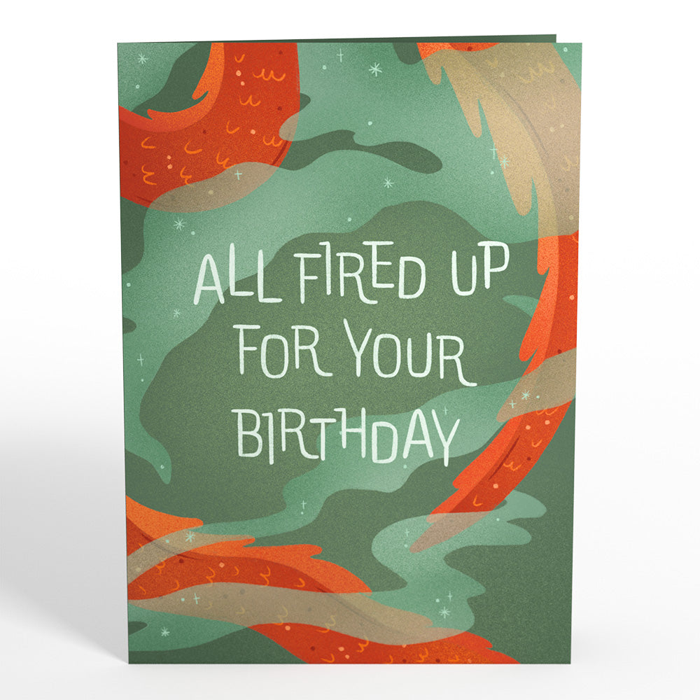 Fired Up for Your Birthday Dragon Pop-Up Card