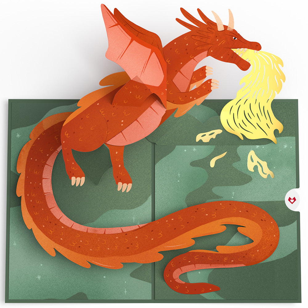 Fired Up for Your Birthday Dragon Pop-Up Card