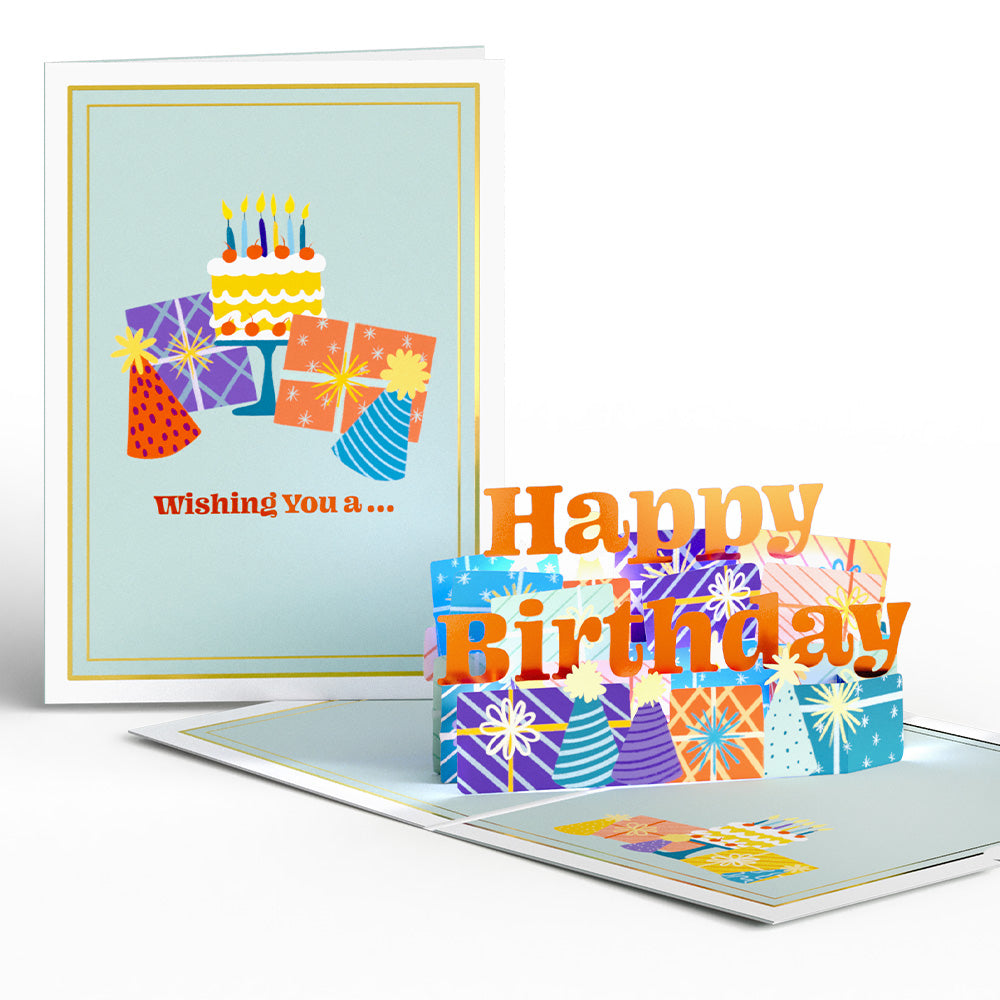 Wishing You a Happy Birthday Music and Lights Pop-Up Card