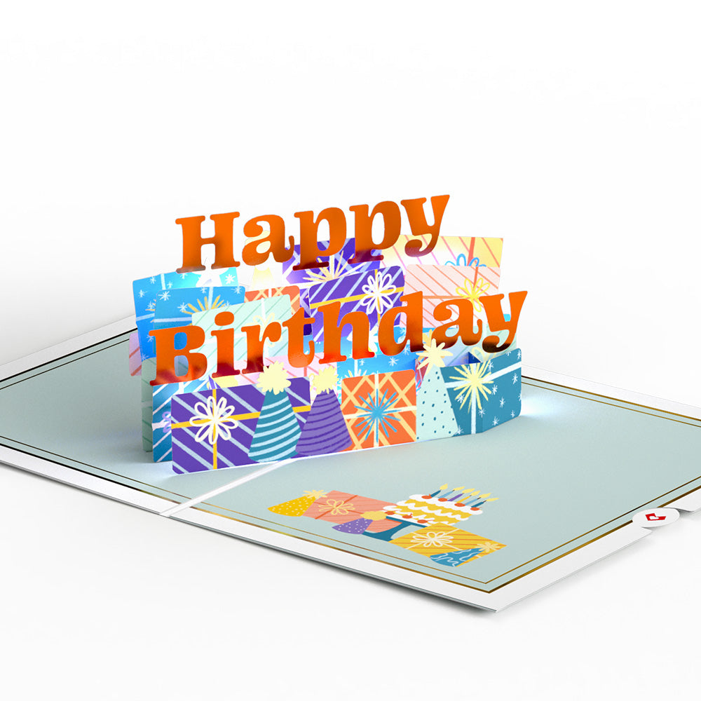 Wishing You a Happy Birthday Music and Lights Pop-Up Card