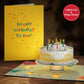 Happy Birthday Confetti Cake Music and Lights Pop-Up Card