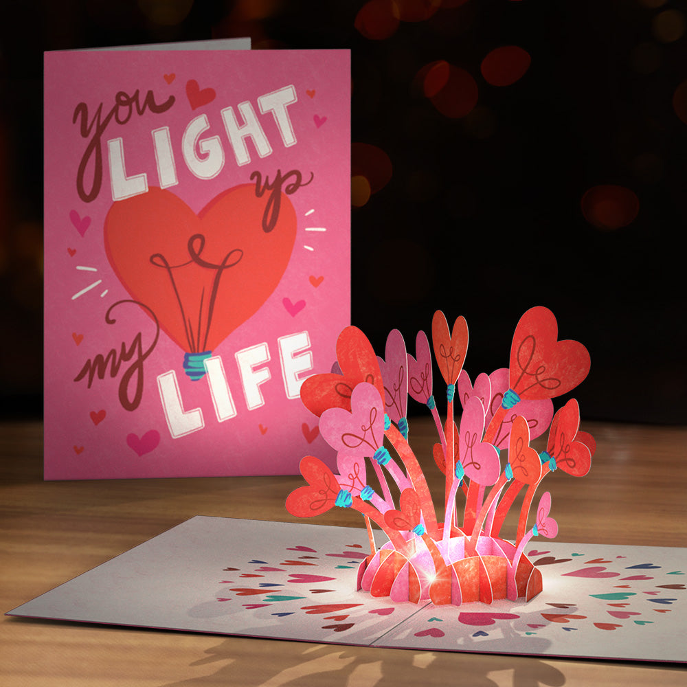 You Light Up My Life Light-Up Pop-Up Card