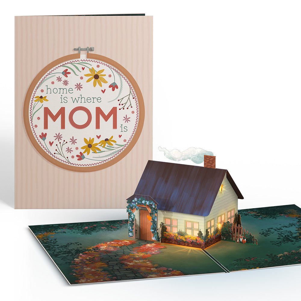 Home Is Where Mom Is Light-Up Pop-Up Card