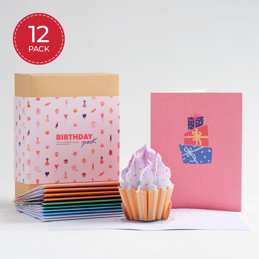 Paperpop Birthday Box Set (Assorted 12-Pack): Paperpop® Card