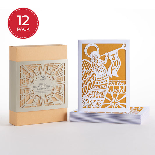 Joy to the World Angel Card Pack (12-Pack): Lovepop Moments™ Card