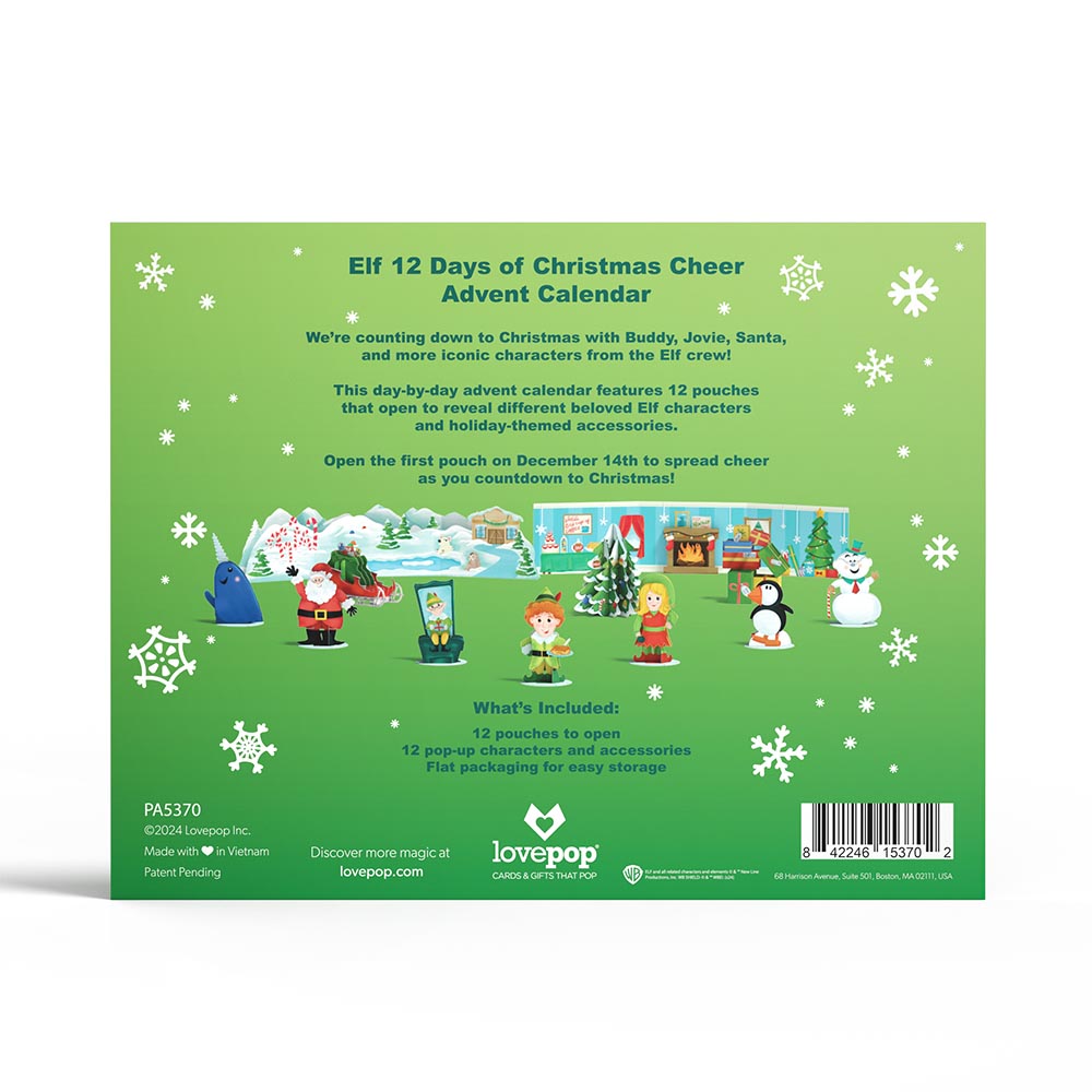 Elf 12 Days of Christmas Cheer Advent Calendar