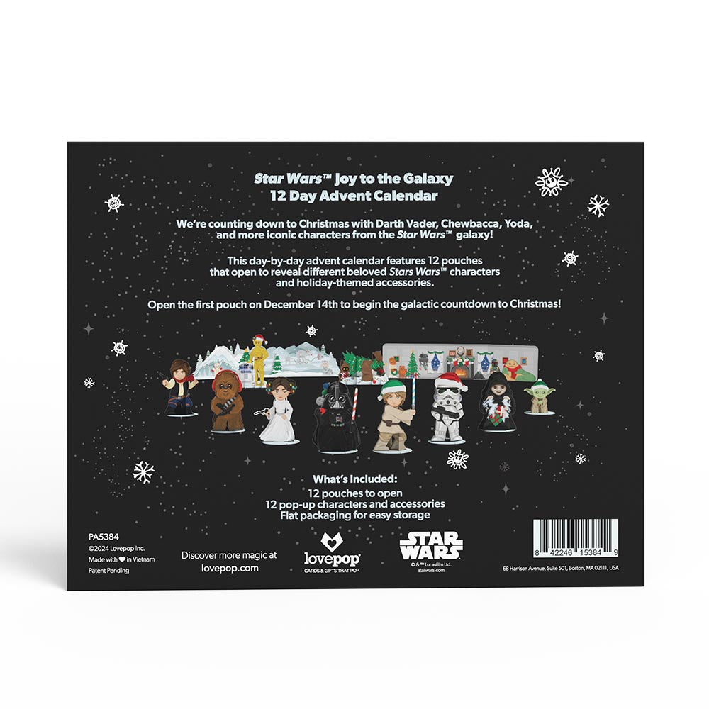 Star Wars™ Joy to the Galaxy 12 Day Holiday Advent Calendar