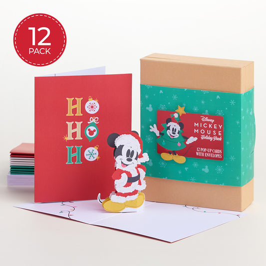 Disney’s Mickey Mouse Holiday Box Set (Assorted 12-Pack): Paperpop® Card