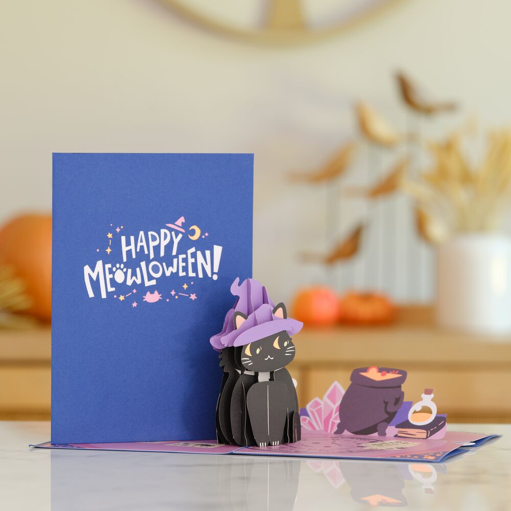 Happy Halloween Childless Cat Lady Pop-up Cards